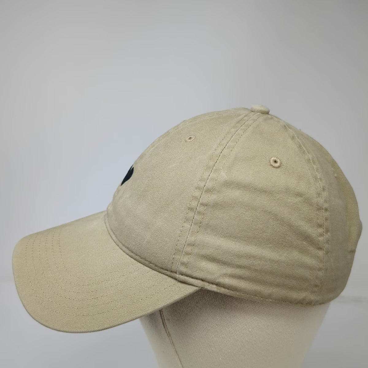 Otto Baseball Cap Beige One Size Heart Love Her But Leave Wild Embroidered Hat