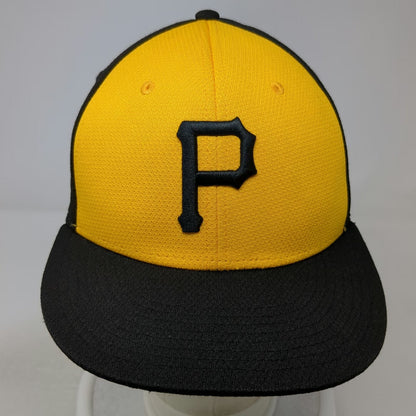 OC Sports MLB Pittsburgh Pirates Yellow Baseball Cap OS Strapback Curved Hat