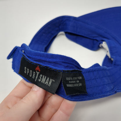 Riss Lake Riptides Sun Visor Hat Blue One Size Adjustable Embroidered Sportsman