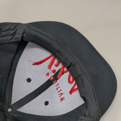 Positive Vibes Snapback Hat Black One Size Adjustable Embroidered