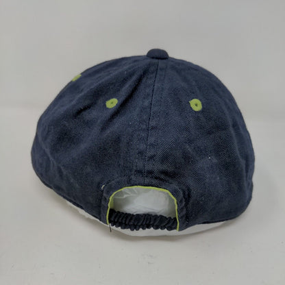 Old Navy Boy's Stretchy Hat Blue Size Small Embroidered Logo 100% Cotton