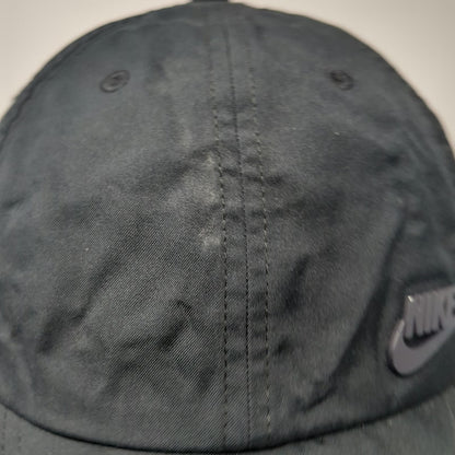 Nike Baseball Cap Black One Size Heritage86 Raised Logo Recycled Polyester Hat