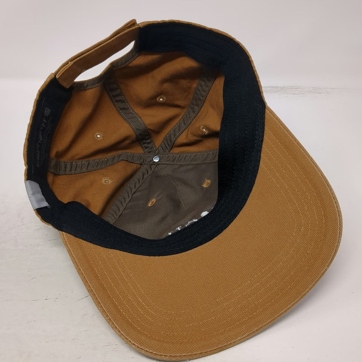 Carhartt Bauscher Real Estate Baseball Cap Brown One Size Strapback Canvas Hat