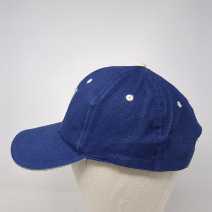 Letter N Strapback Hat Blue One Size Adjustable Outdoor Cap 6 Panel