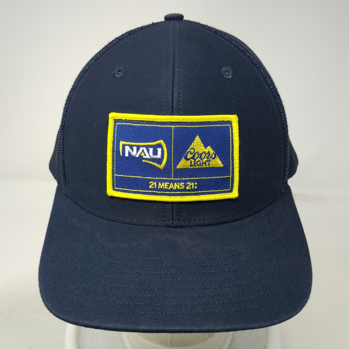Richardson Trucker Hat Blue One Size NAU Coors Light 21 Means 21 Snapback