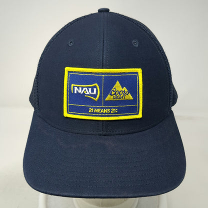 Richardson Trucker Hat Blue One Size NAU Coors Light 21 Means 21 Snapback