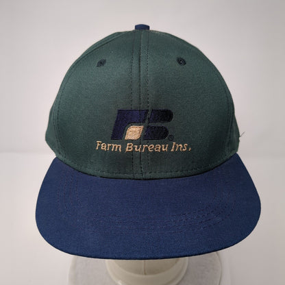 Farm Bureau Ins Slideback Hat Multicolor OSFA Leather Strap Imperial