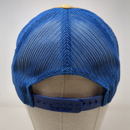 Richardson Snapback Trucker Hat Multi One Size Mesh Back Embroidered