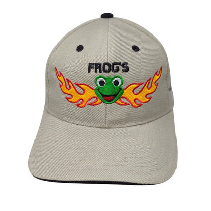 Frog's World Famous Entertainment Strapback Hat Tan OS Adjustable Embroidered