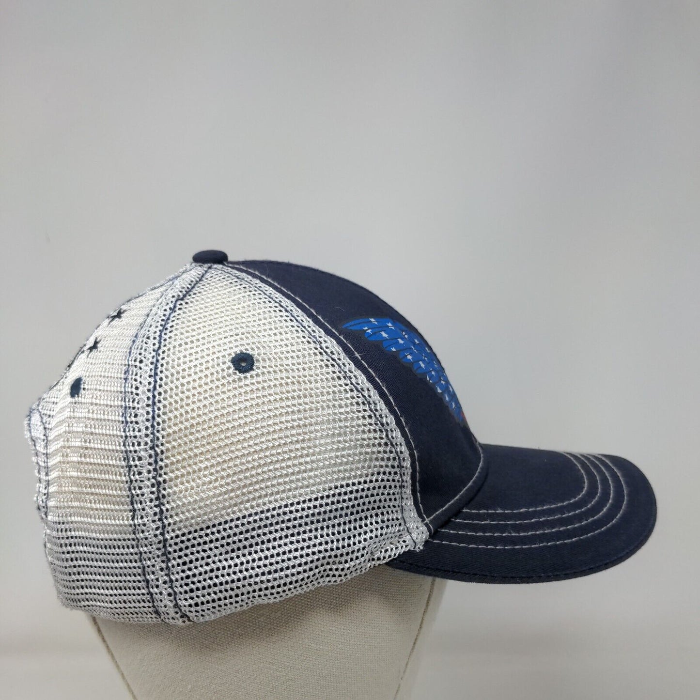 American Eagle Snapback Mesh Back Trucker Hat Blue OSFM Moonshine Spirit