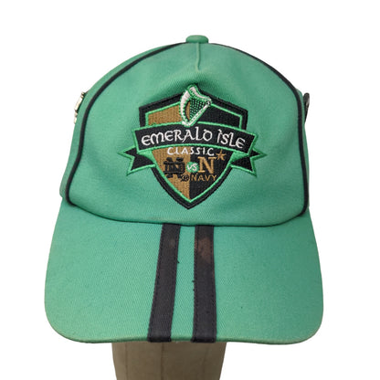 Lansdowne Men's Strapback Hat Green Adjustable Embroidered Logo Emerald Isle