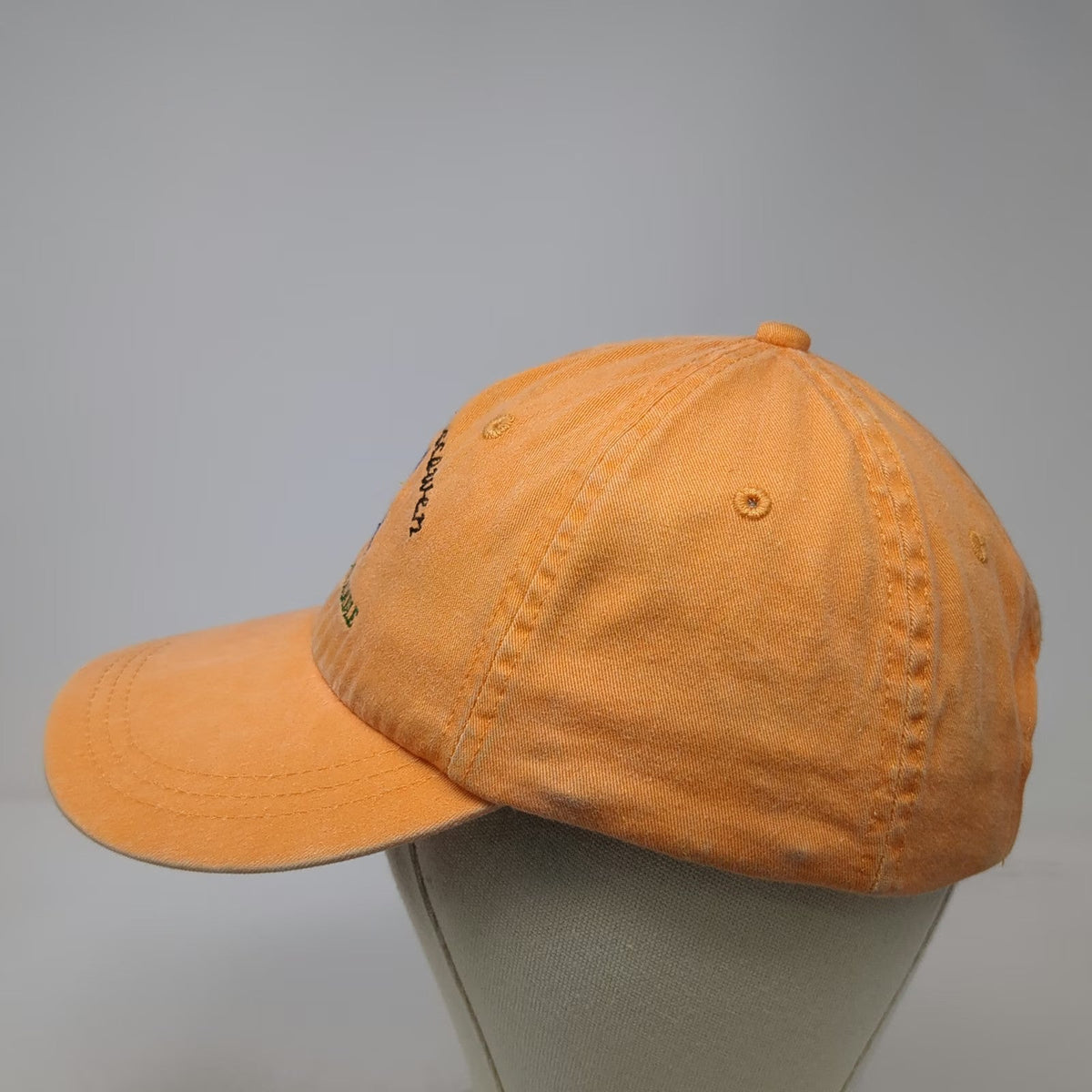 Adams Baseball Cap Orange One Size Alans of Boscawen Golf Scramble Bear NH Hat