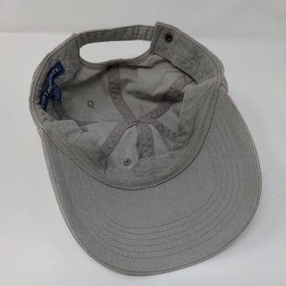 AHBL Slideback Hat Gray One Size Adjustable Embroidered Port Authority Cotton