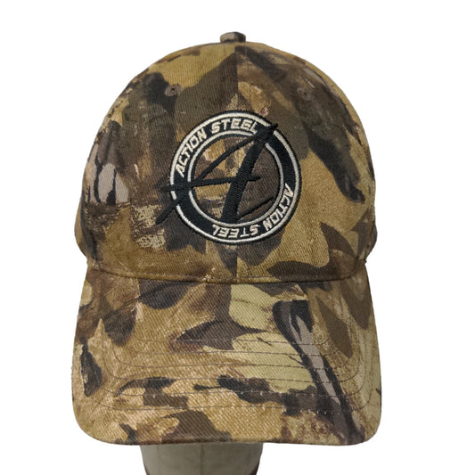 Kati Men's Slideback Camo Hat OSFA Embroidered Action Steel Logo