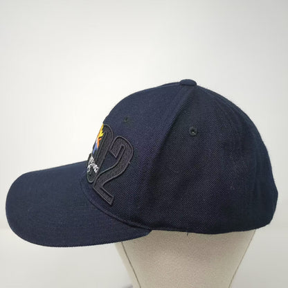 Salt Lake 2002 Olympics American Needle Snapback Hat Blue Orange Adjustable OSFM