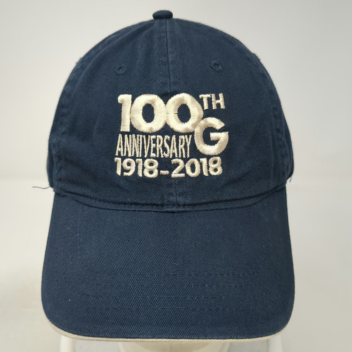 UltraClub Baseball Cap Blue One Size 100th Anniversary 1918-2018 G Logo Hat