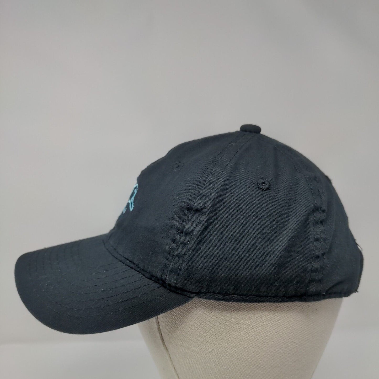 Ducks Unlimited Strapback Hat Black OSFM Adjustable Embroidered 6 Panel