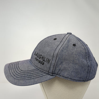 Laughlin Nevada Strapback Hat Blue One Size Adjustable Embroidered
