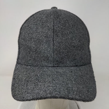 ASOS Design Slideback Hat Gray One Size Felt Adjustable 6 Panel Blank