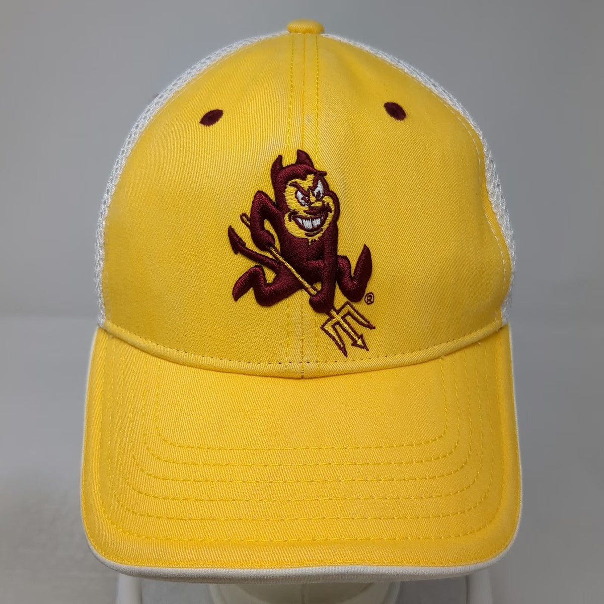 All-Star Apparel Arizona State Sun Devils NCAA Yellow Hat M Cap Sparky Mesh