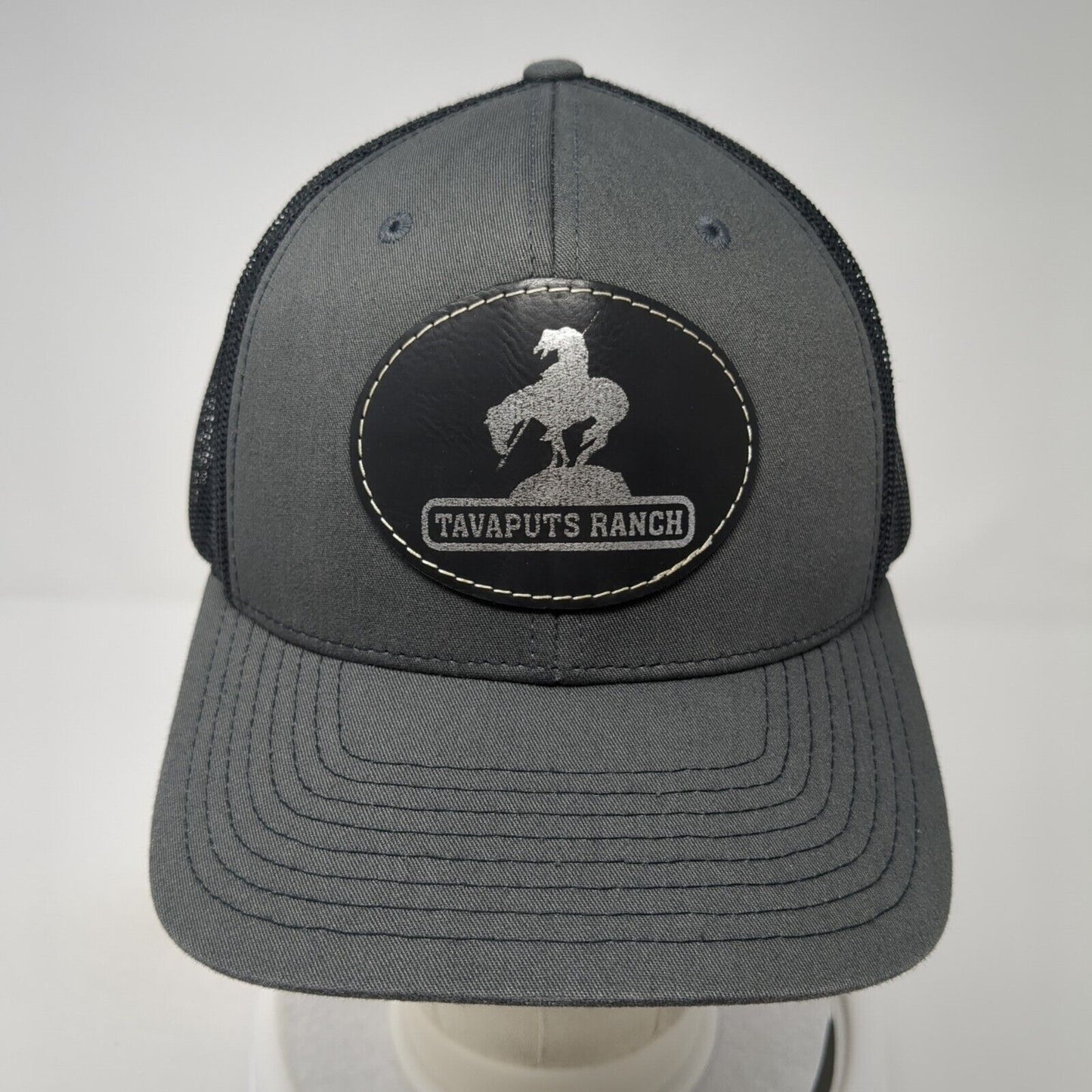 Tavaputs Ranch Snapback Mesh Back Trucker Hat Gray One Size Richardson