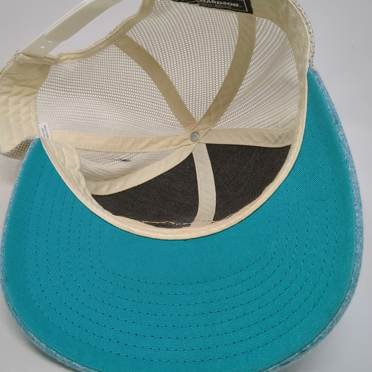 Richardson Trucker Hat Blue L Rockharbor Church Meridian ID Mesh Snapback Patch