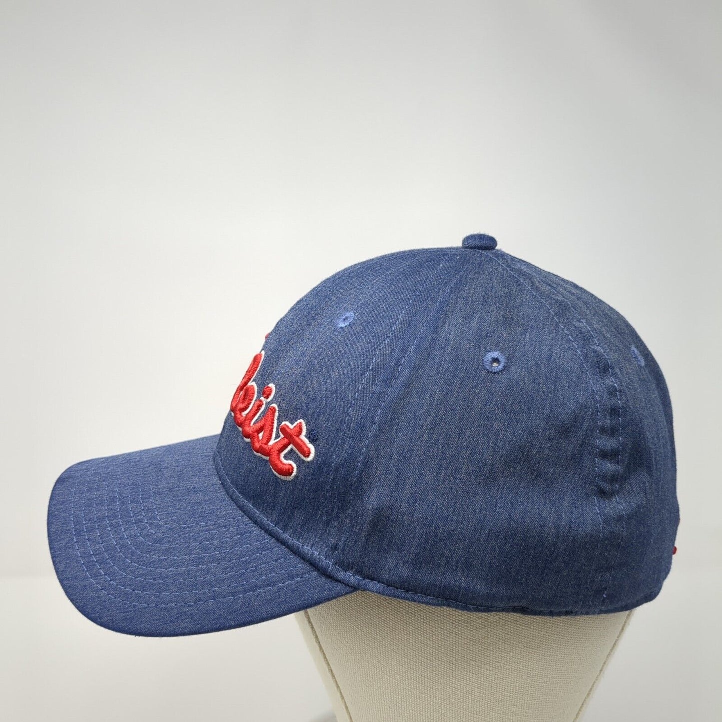 Titleist Fitted Golf Hat Blue Small/Medium A-Flex Embroidered 6 Panel