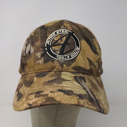 Kati Men's Slideback Camo Hat OSFA Embroidered Action Steel Logo