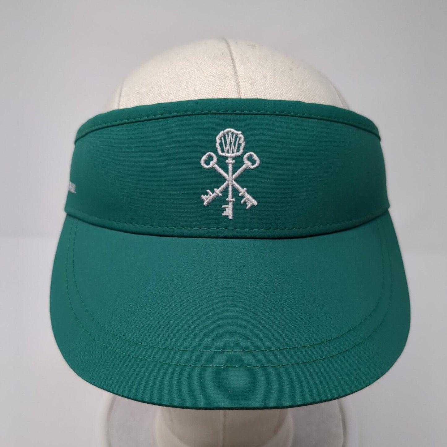 Pappy & Company Slideback Sun Visor Green OS Adjustable Lightweight Embroidered