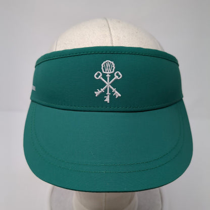 Pappy & Company Slideback Sun Visor Green OS Adjustable Lightweight Embroidered