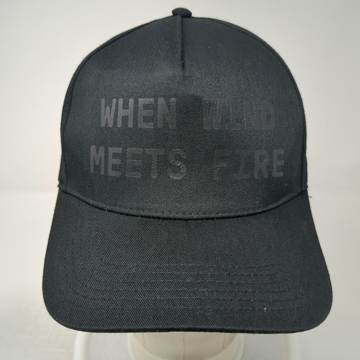 Otto 5 Panel Black Hat One Size Elevation Worship When Wind Meets Fire Snapback