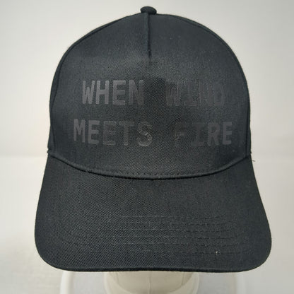 Otto 5 Panel Black Hat One Size Elevation Worship When Wind Meets Fire Snapback