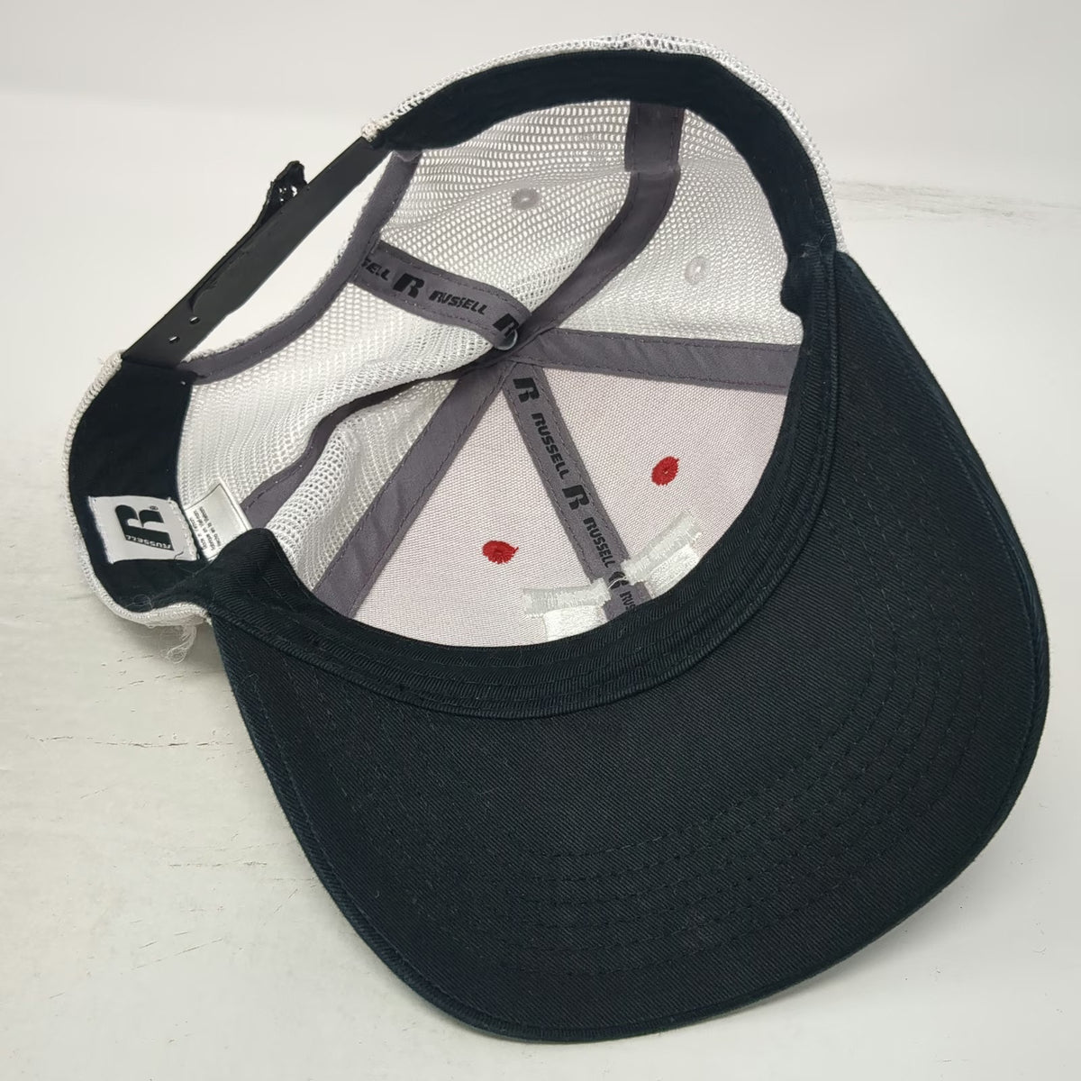 Russell Utah Utes NCAA Trucker Hat Red White Black One Size Mesh Back Snapback