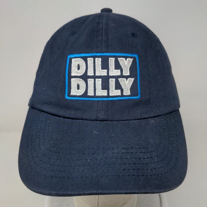 Dilly Dilly Bud Light Slideback Hat Blue OSFM Embroidered Quake City Caps