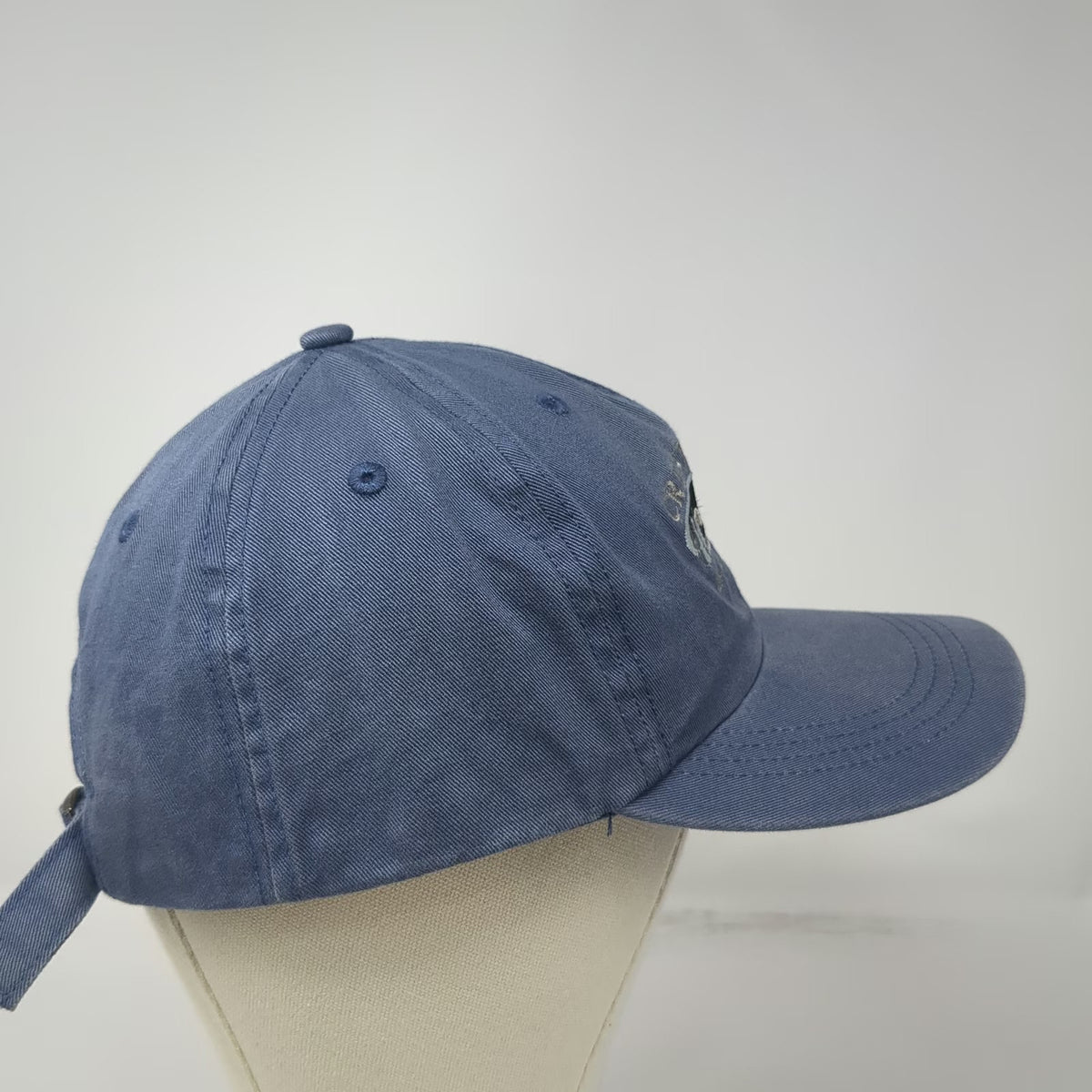 Crested Butte Colorado Mountain Blue Baseball Cap Hat One Size Slideback Cotton