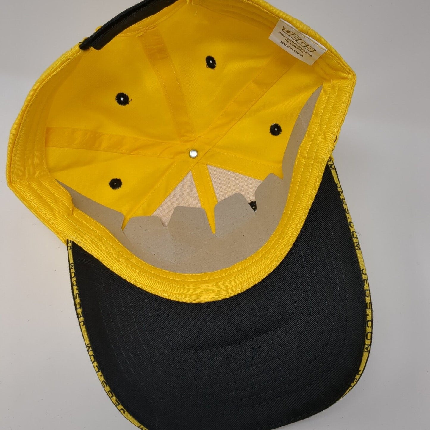 Jegs High Performance Strapback Hat Yellow OSFA Embroidered Colorblock