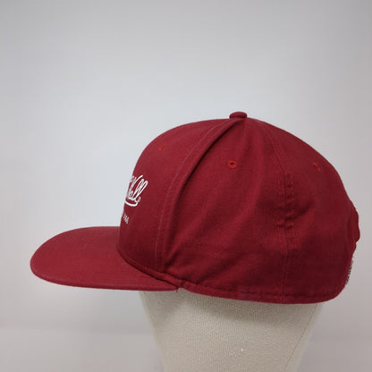 Vans Off The Wall Since 1968 Snapback Hat Red One Size Adjustable Embroidered
