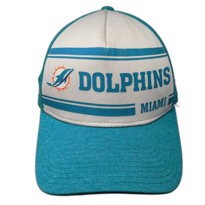 Miami Dolphins NFL New Era 5 Panel Blue Hat L Mesh Back Stretch Fit 39THIRTY 100