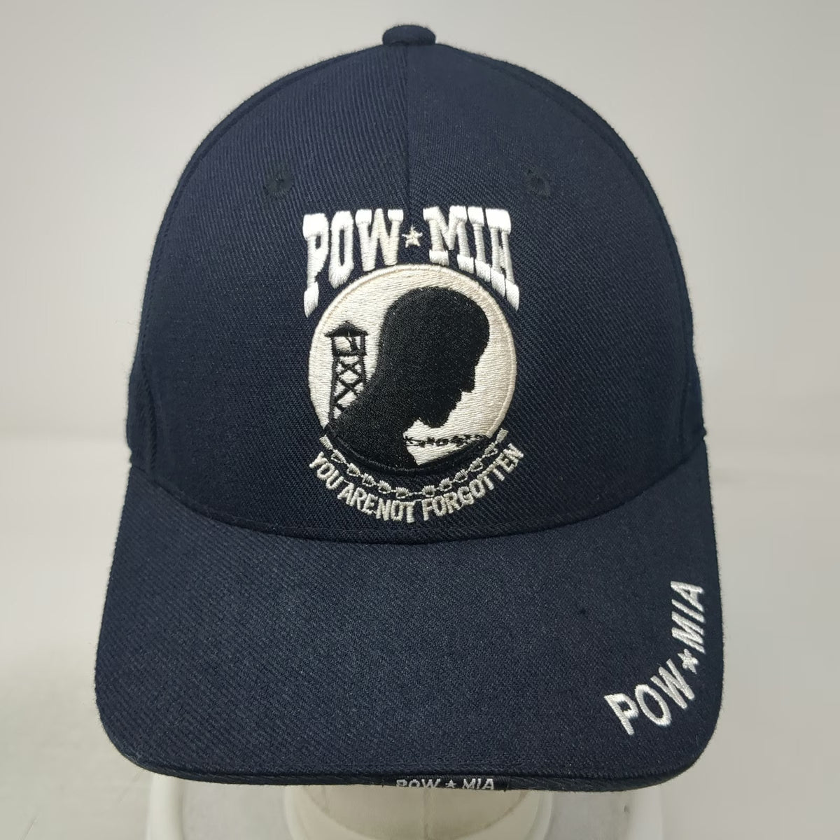 Rapid Dominance POW MIA Hat Blue Baseball Cap OSFM Military Veteran Strapback