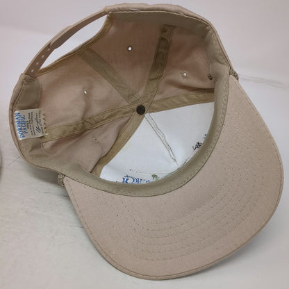 Dorfman Pacific Trucker Beige One Size Hat Rope Brim Fishing Bass Snapback Boat