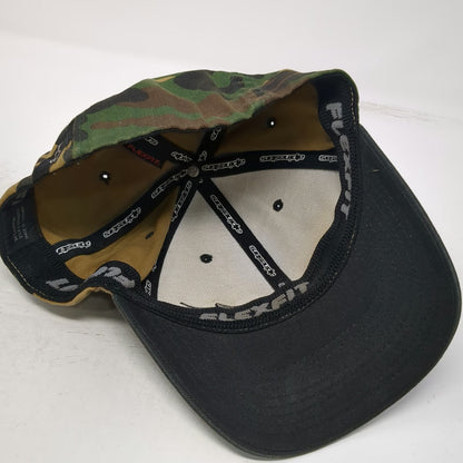 Alpinestars Baseball Cap Green Woodland Camo XL Flexfit Embroidered Logo Hat