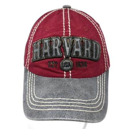 Robin Ruth Harvard University Baseball Cap Red One Size Gray Brim Strapback Hat
