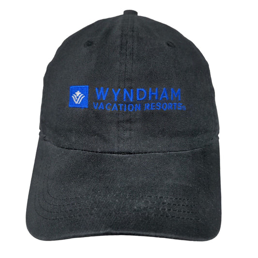 Ahead Men's Strapback Hat Black Adjustable Embroidered Wyndham VIP Gold