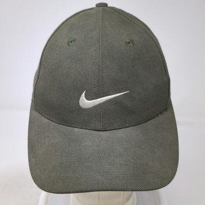 Nike Baseball Cap Green 6 7/8 Fitted Wool Blend Swoosh Logo Hat Vintage Red Tag