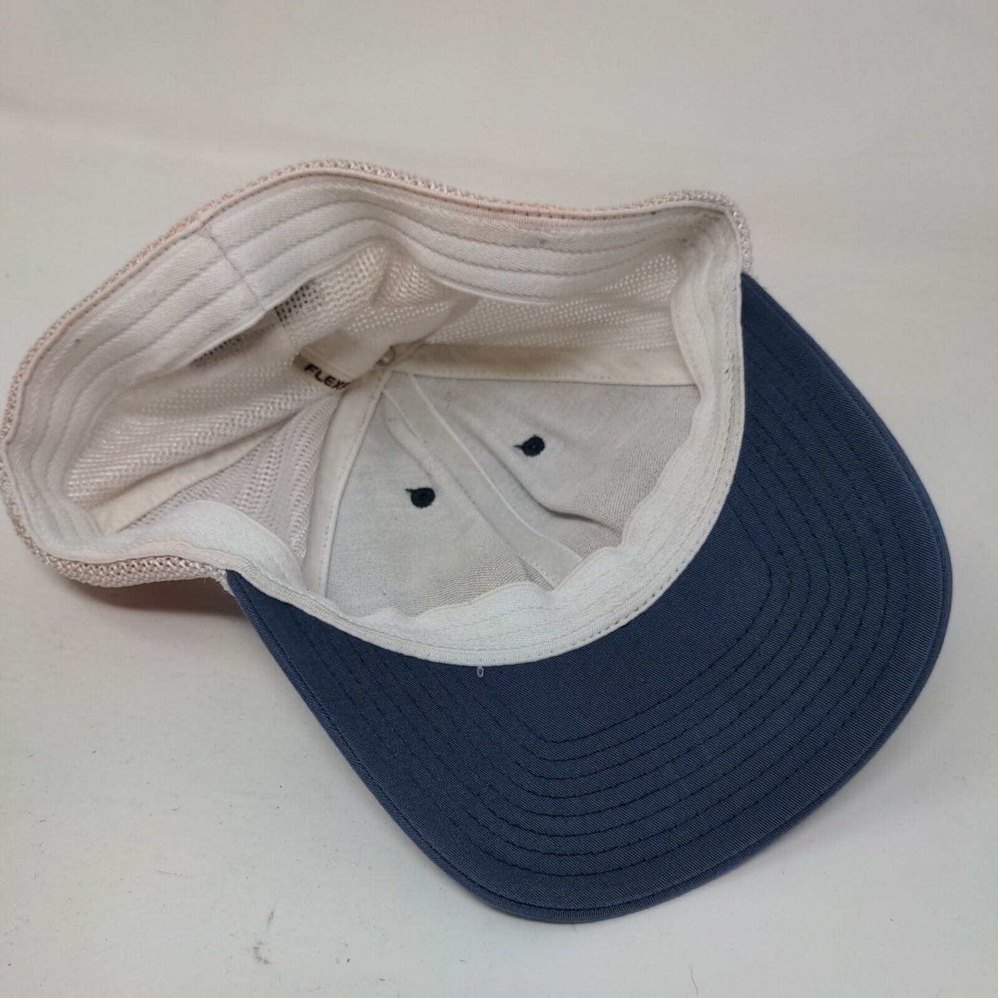 Columbia PFG Fitted Mesh Back Trucker Hat Blue One Size Colorblock Flexfit