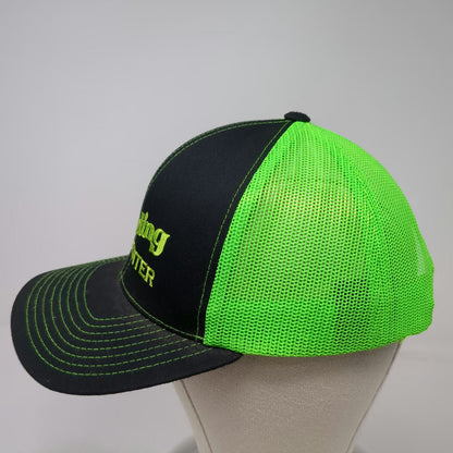 Pacific Headwear Trucker Hat Black Green One Size Mesh Snapback Building Center