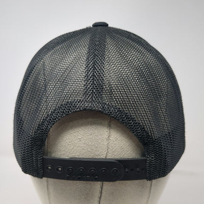 Pacific Headwear Trucker Hat Black One Size Snapback Mesh Camp Ida-Haven Trees