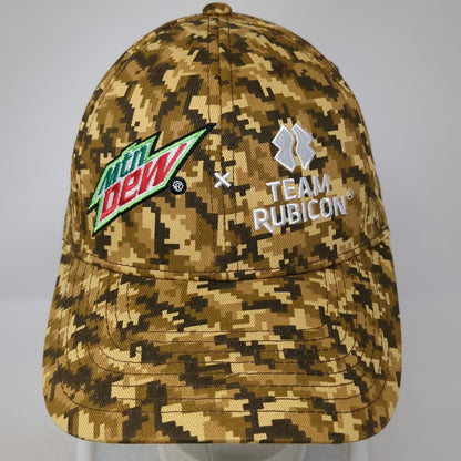 Acme Hat Co Mtn Dew Team Rubicon Camo Baseball Cap One Size Slideback Cotton Hat