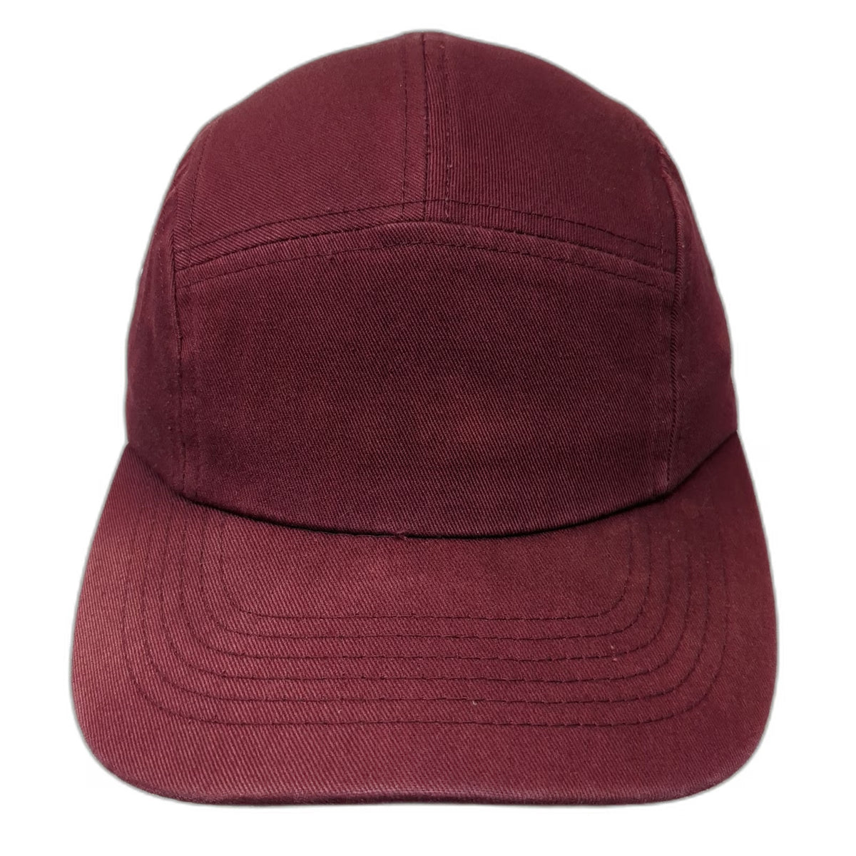 AS Colour 5 Panel Red Hat One Size Strapback Flat Brim Metal Eyelets