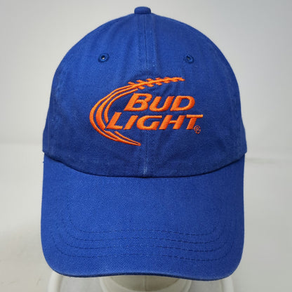 Bud Light Blue Baseball Cap One Size Embroidered Logo Slideback Closure Hat